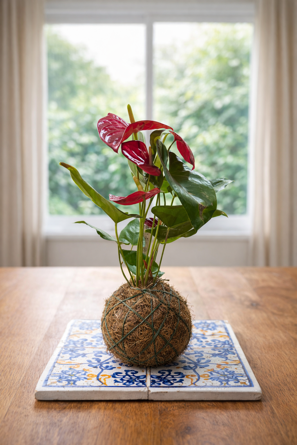 Kokedama Anthurium