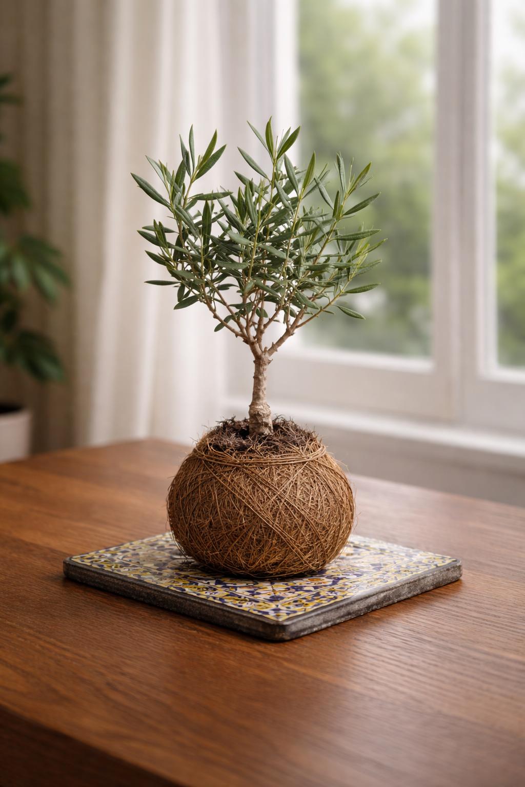 Kokedama Orchid
